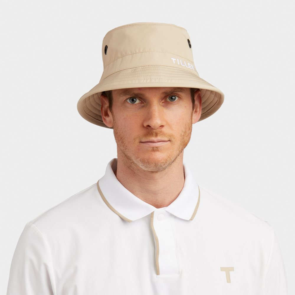 Load image into Gallery viewer, TILLEY Golf Bucket Hat - Light Tan