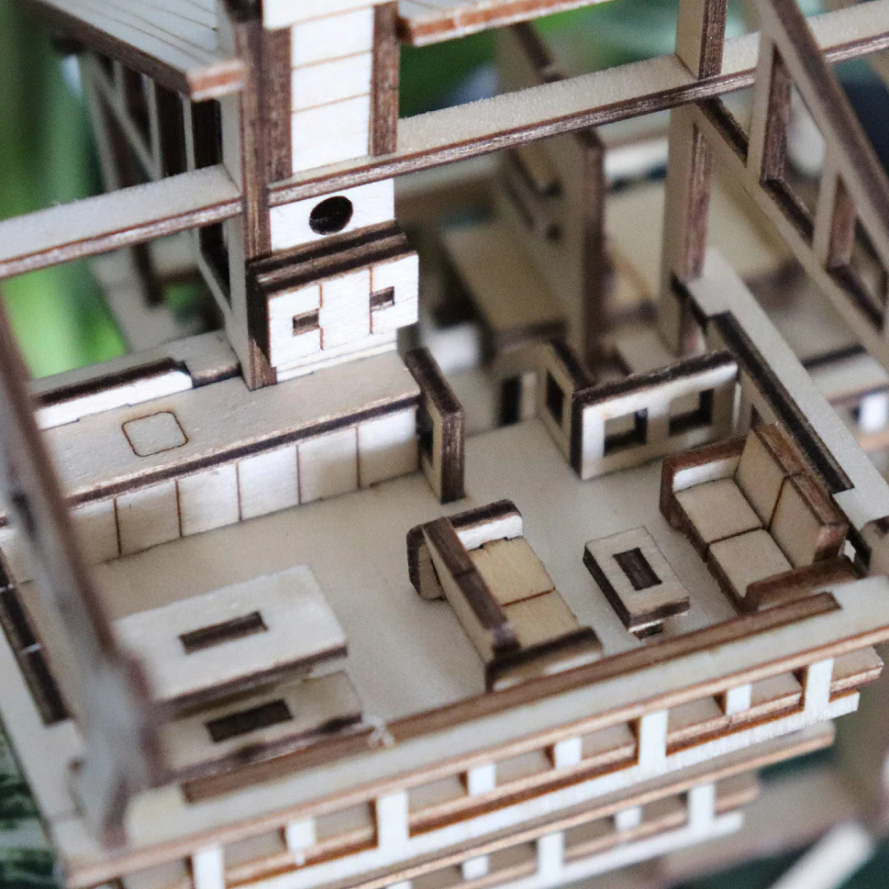 Load image into Gallery viewer, TINY TREEHOUSES DIY Model Kit - Tropical Lookout