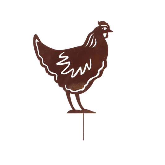ESSCHERT DESIGN Garden Stake Rust - Chicken
