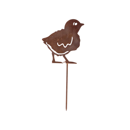 ESSCHERT DESIGN Chick Silhouette Rust - Set of 3