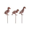 ESSCHERT DESIGN Duckling Silhouette Rust - Set of 3