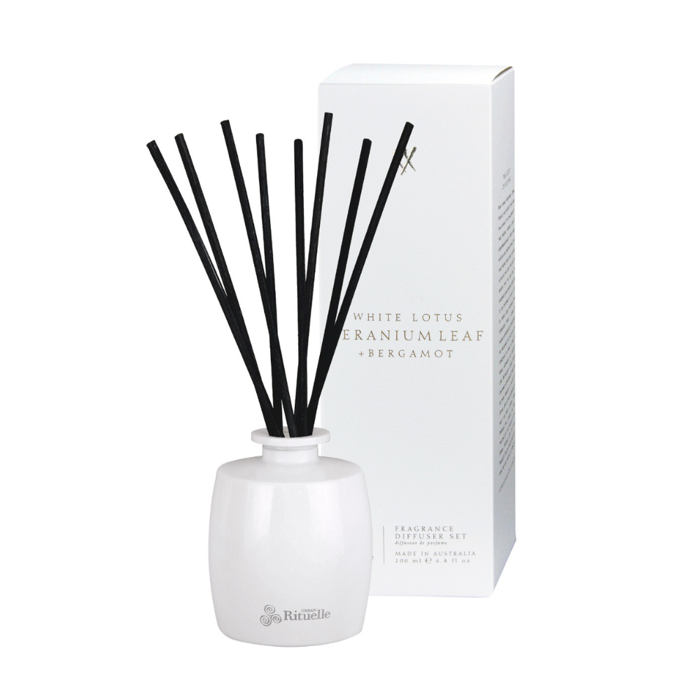 Load image into Gallery viewer, URBAN RITUELLE Alchemy Reed Diffuser 200ml - White Lotus