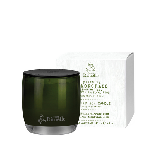 URBAN RITUELLE Flourish Organics Soy Candle 140gm - Lemongrass