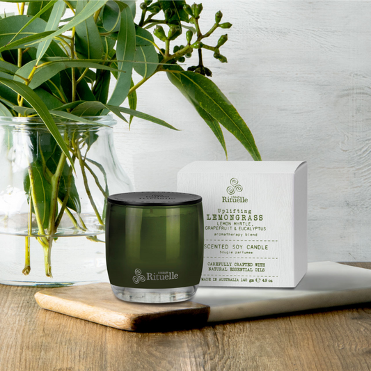 URBAN RITUELLE Flourish Organics Soy Candle 140gm - Lemongrass