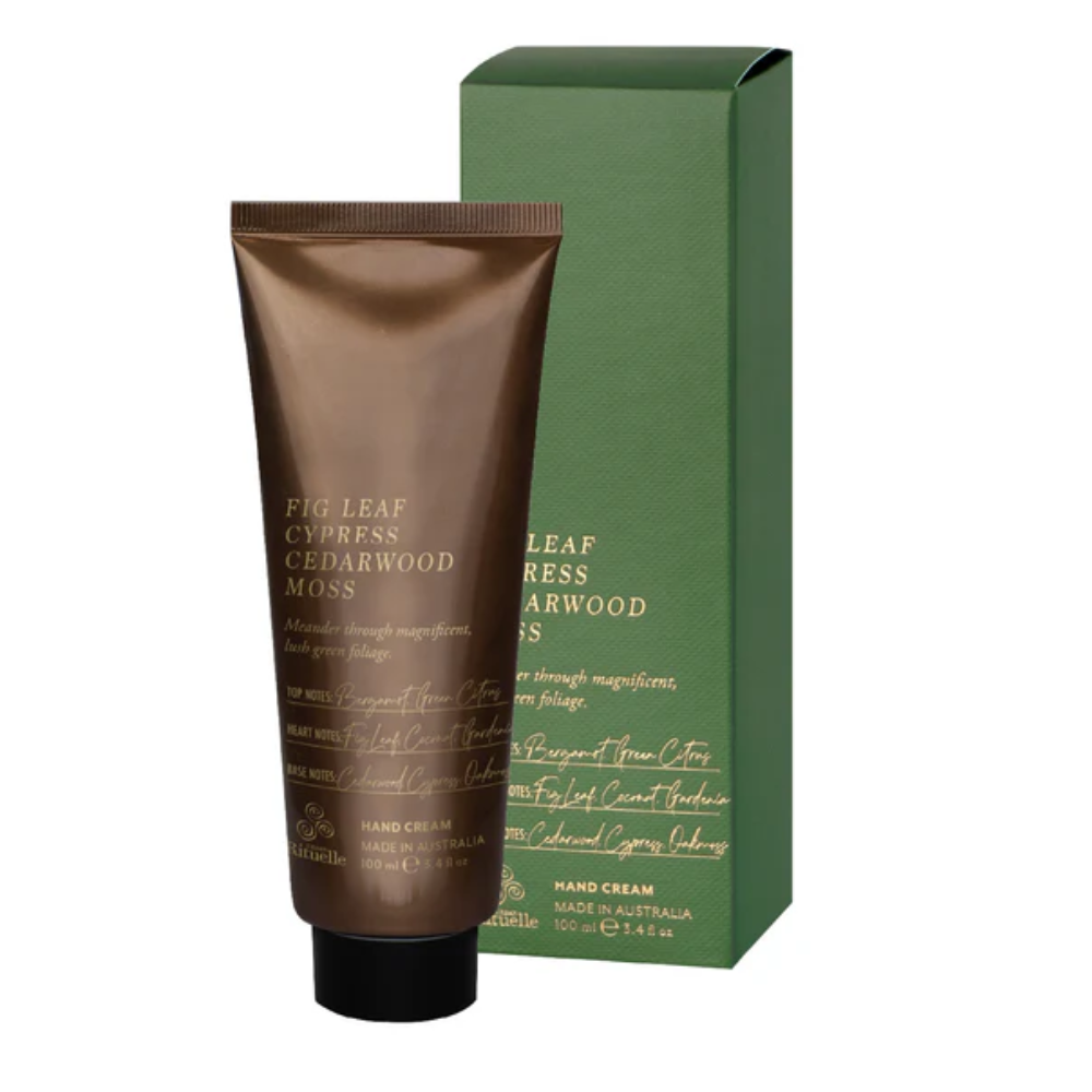 Load image into Gallery viewer, URBAN RITUELLE Hand Cream 100ml - Fig Leaf, Cypress, Cedarwood &amp; Moss