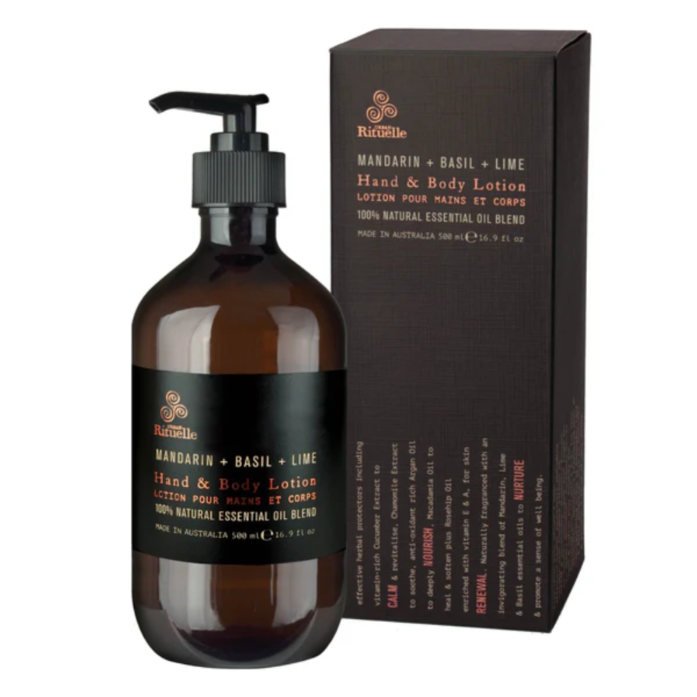 URBAN RITUELLE Hand & Body Lotion 500ml - Mandarin, Basil & Lime