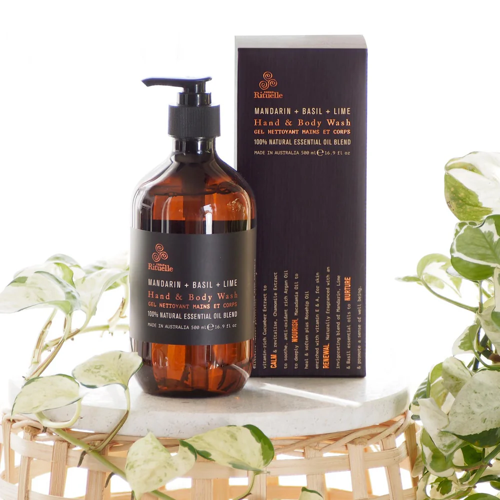 Load image into Gallery viewer, URBAN RITUELLE Hand &amp; Body Wash 500ml - Mandarin, Basil &amp; Lime