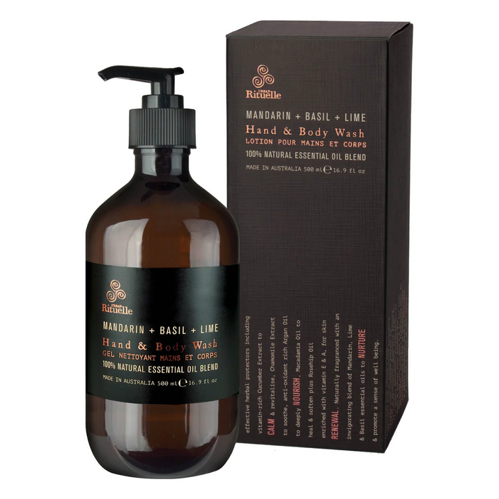 URBAN RITUELLE Hand & Body Wash 500ml - Mandarin, Basil & Lime