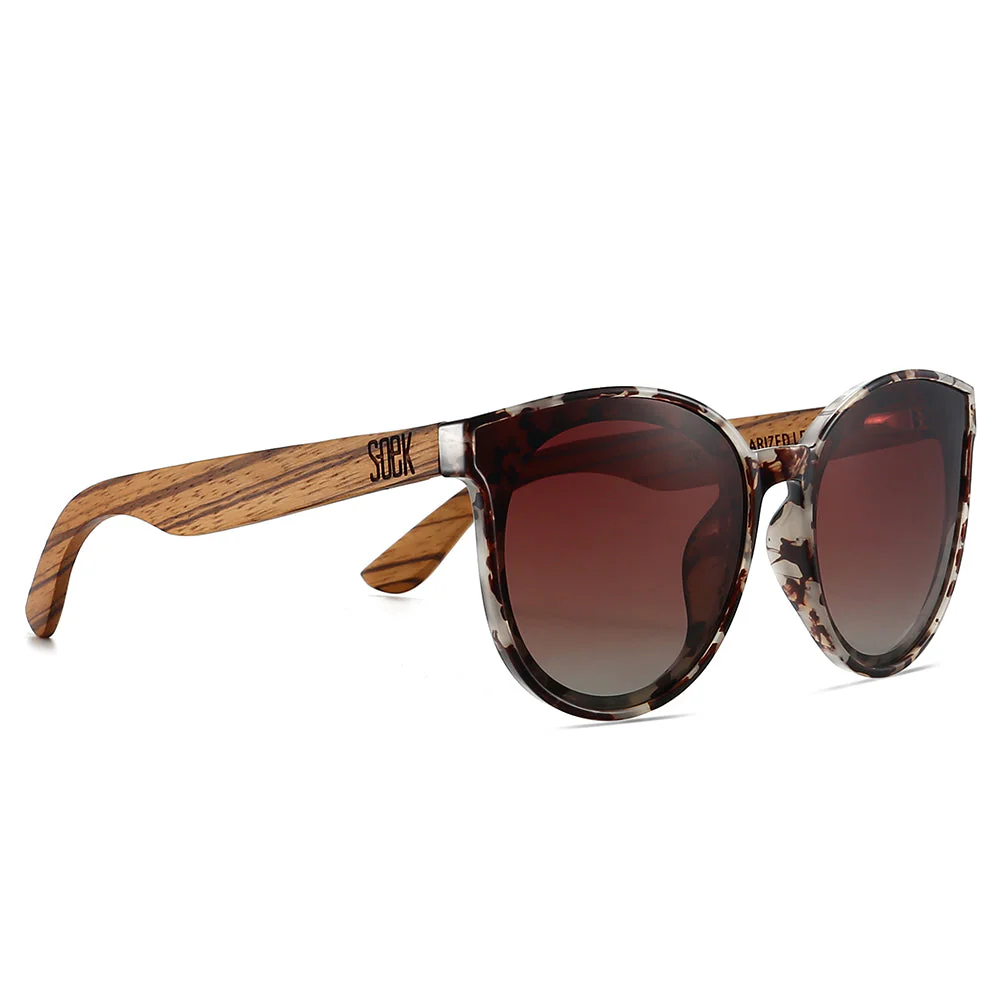 Load image into Gallery viewer, SOEK Adult Polarised Sunglasses - Bella Ivory Tortoise