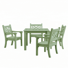 Load image into Gallery viewer, WINAWOOD Speyside 5pce Arm Chair &amp; Square Table Set