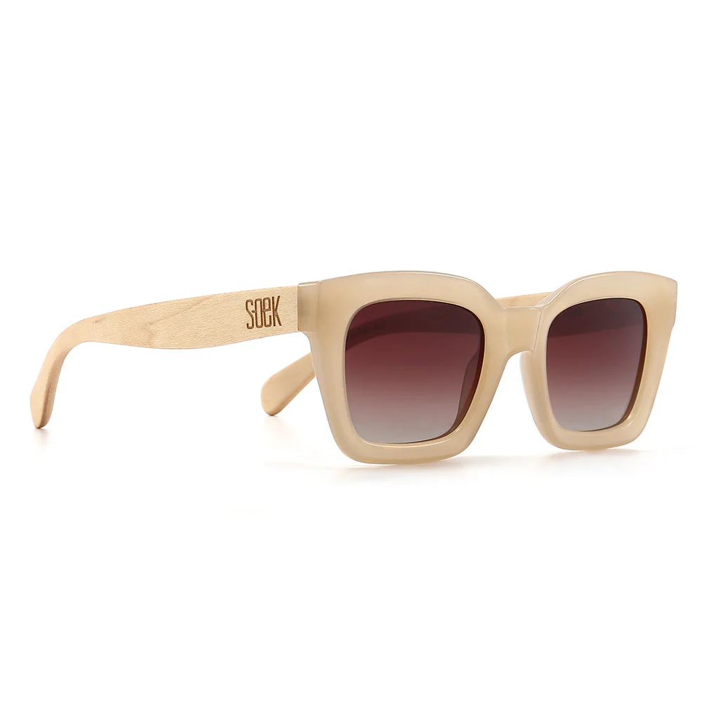 SOEK Adult Polarised Sunglasses - Zahra Nude