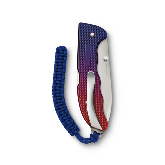 VICTORINOX Evoke Alox Folding Knife - Blue/Red