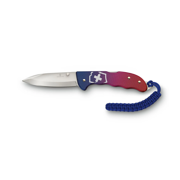 VICTORINOX Evoke Alox Folding Knife - Blue/Red