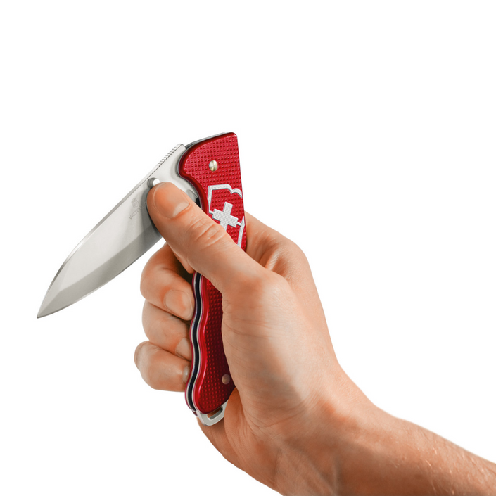 VICTORINOX Evoke Alox Folding Knife - Red