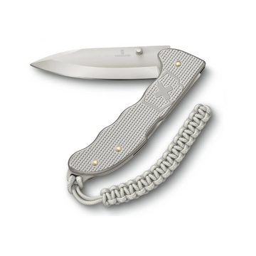 VICTORINOX Evoke Alox Folding Knife - Silver
