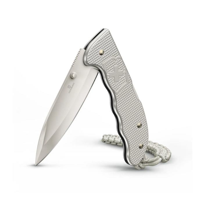 VICTORINOX Evoke Alox Folding Knife - Silver