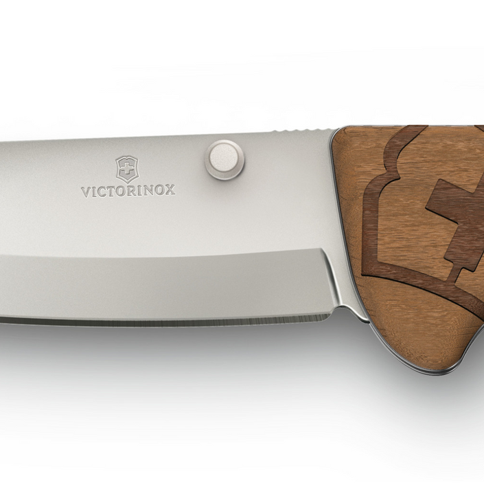 VICTORINOX Evoke Alox Folding Knife - Wood Brown