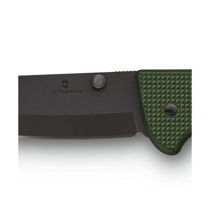 VICTORINOX Evoke Alox Folding Knife Black Oxide - Olive Green