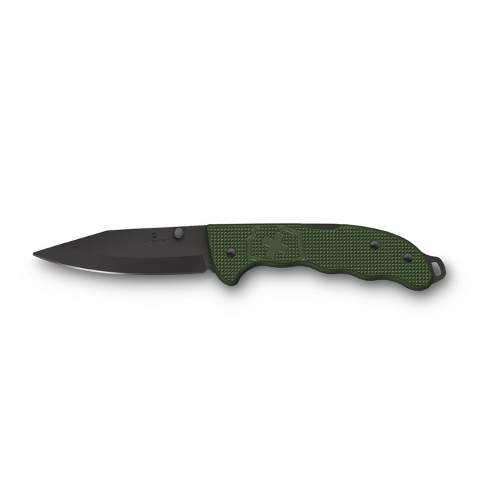 VICTORINOX Evoke Alox Folding Knife Black Oxide - Olive Green