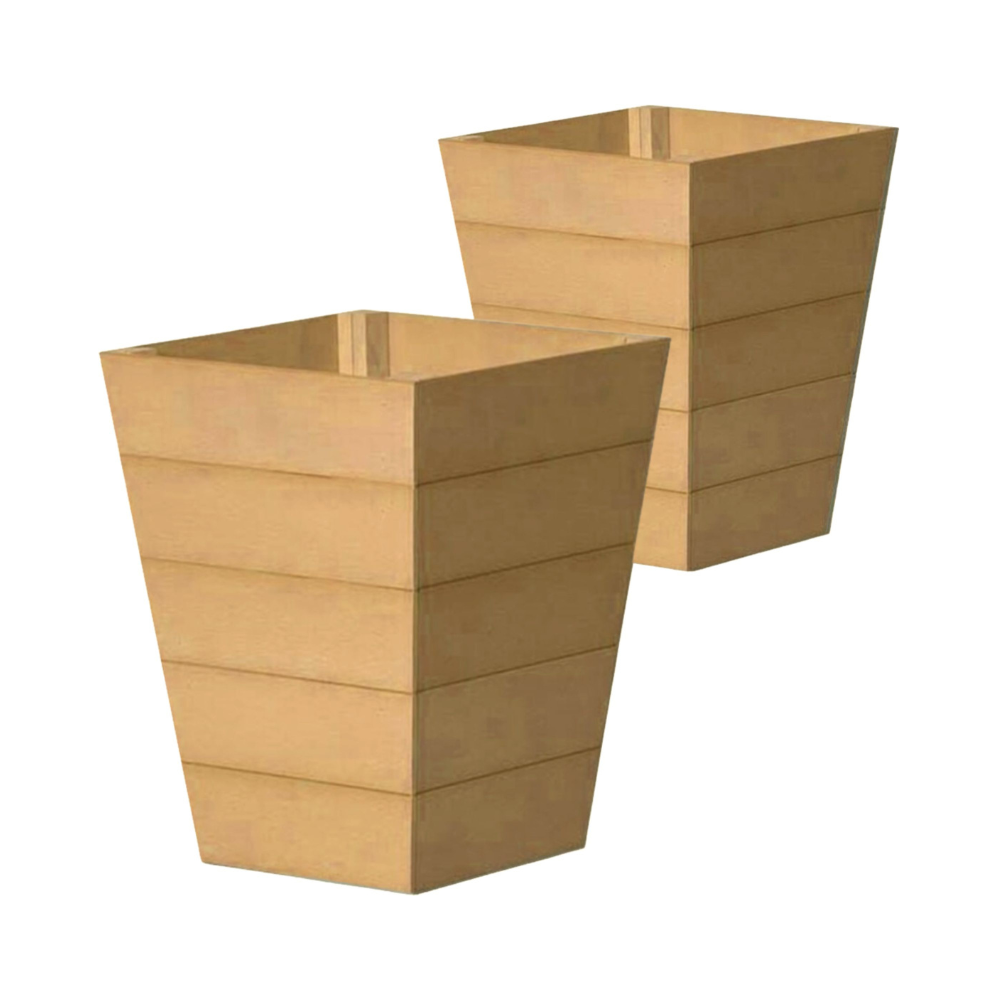 WINAWOOD Planter Pot Set of 2 - Large - New Teak