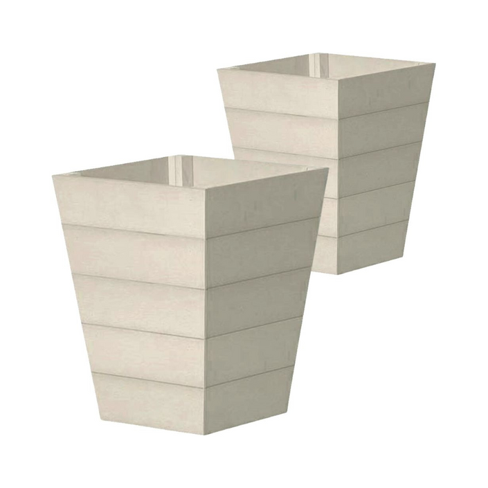 WINAWOOD Planter Pot Set of 2 - Large - Stone Grey