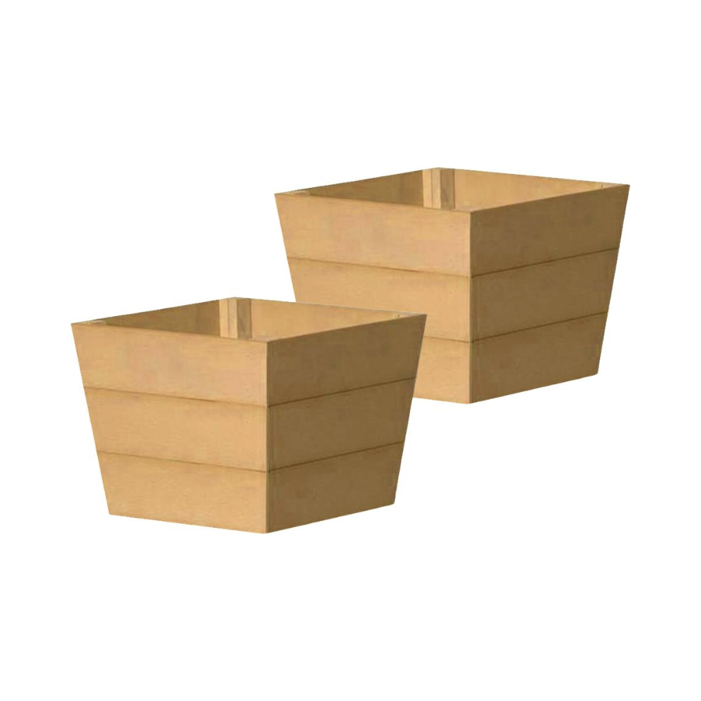 Load image into Gallery viewer, WINAWOOD Planter Pot Set of 2 - Small - New Teak