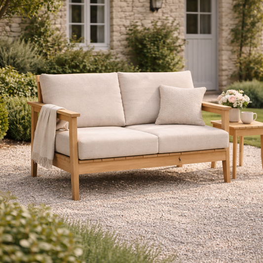 WINAWOOD Skara Wood Effect 2 Seat Sofa - 1460mm