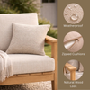 WINAWOOD Skara Wood Effect Twin Sofa Set