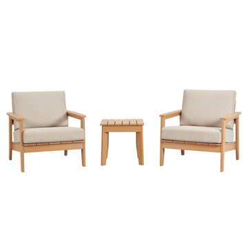 WINAWOOD Skara Wood Effect Bistro Set