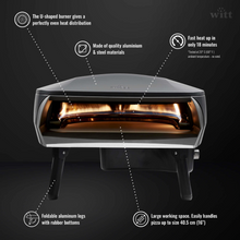 Load image into Gallery viewer, WITT Etna Fermo Gas Powered Pizza Oven 16&quot; - Graphite