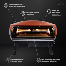 Load image into Gallery viewer, WITT Etna Fermo Gas Powered Pizza Oven 16&quot; - Orange