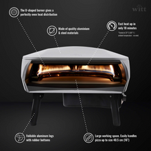 Load image into Gallery viewer, WITT Etna Fermo Gas Powered Pizza Oven 16&quot; - Stone