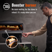 Load image into Gallery viewer, WITT Etna Rotante Gas Powered Pizza Oven w/ Twin Burner &amp; Rotating Stone 16&quot; - Black