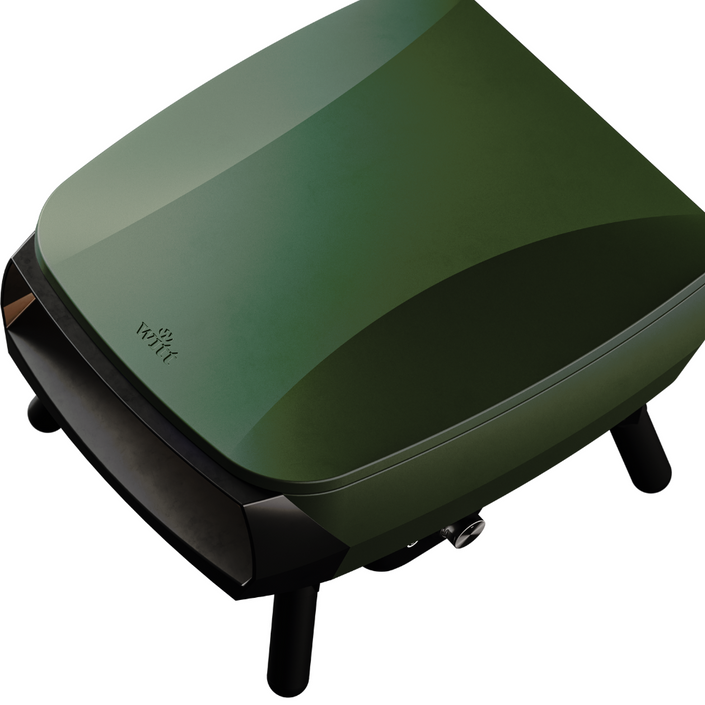 WITT Piccolo Rotante Gas Powered Pizza Oven w/ Rotating Stone 13" - Green