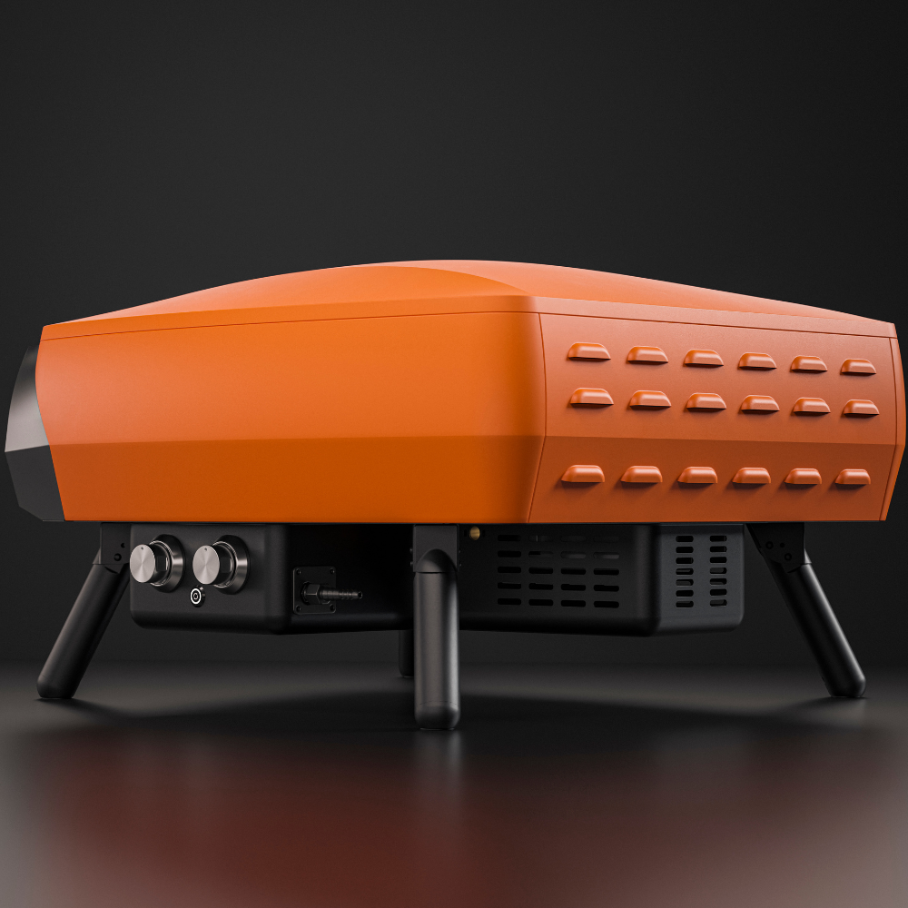 Load image into Gallery viewer, WITT Etna Rotante Gas Powered Pizza Oven w/ Twin Burner &amp; Rotating Stone 16&quot; - Orange