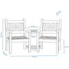 WINAWOOD Speyside Love Seat With Table **LIMITED STOCK**