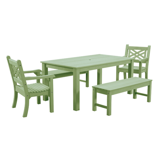 WINAWOOD Speyside 5pce Dining Set w/ Backless Bench