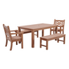 WINAWOOD Speyside 5pce Dining Set w/ Backless Bench