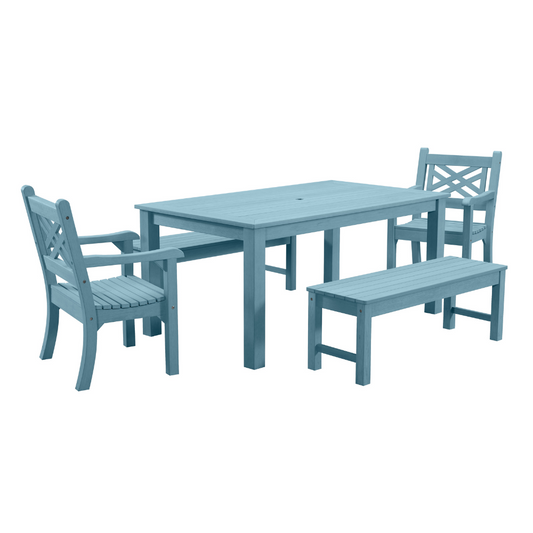 WINAWOOD Speyside 5pce Dining Set w/ Backless Bench
