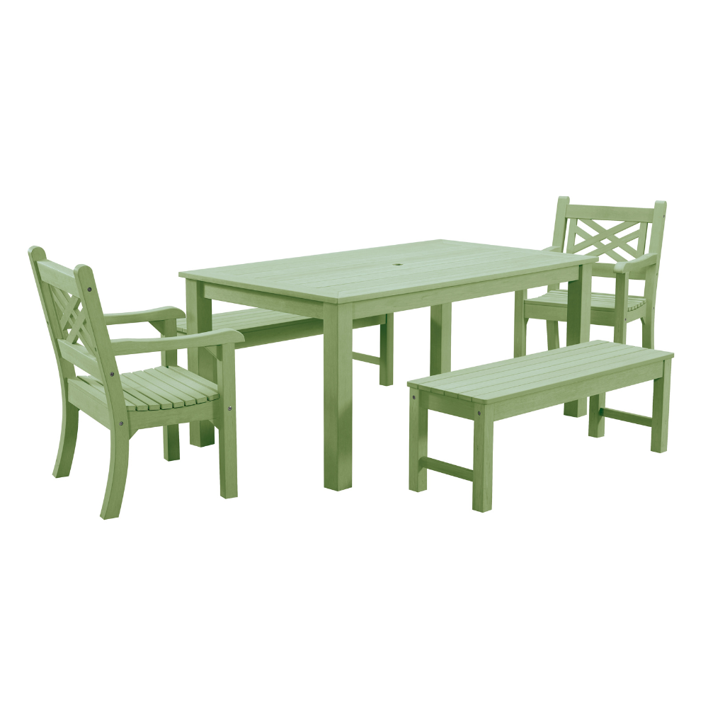 WINAWOOD Speyside 5pce Dining Set w/ Backless Bench