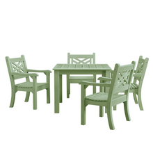 Load image into Gallery viewer, WINAWOOD Speyside 5pce Arm Chair &amp; Square Table Set