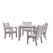 Load image into Gallery viewer, WINAWOOD Speyside 5pce Arm Chair &amp; Square Table Set