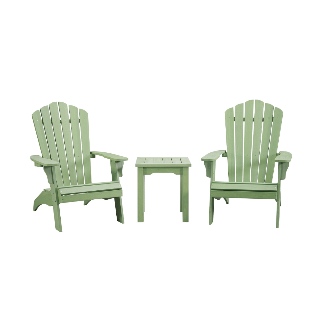 WINAWOOD 3pce Adirondack & Side Table Set
