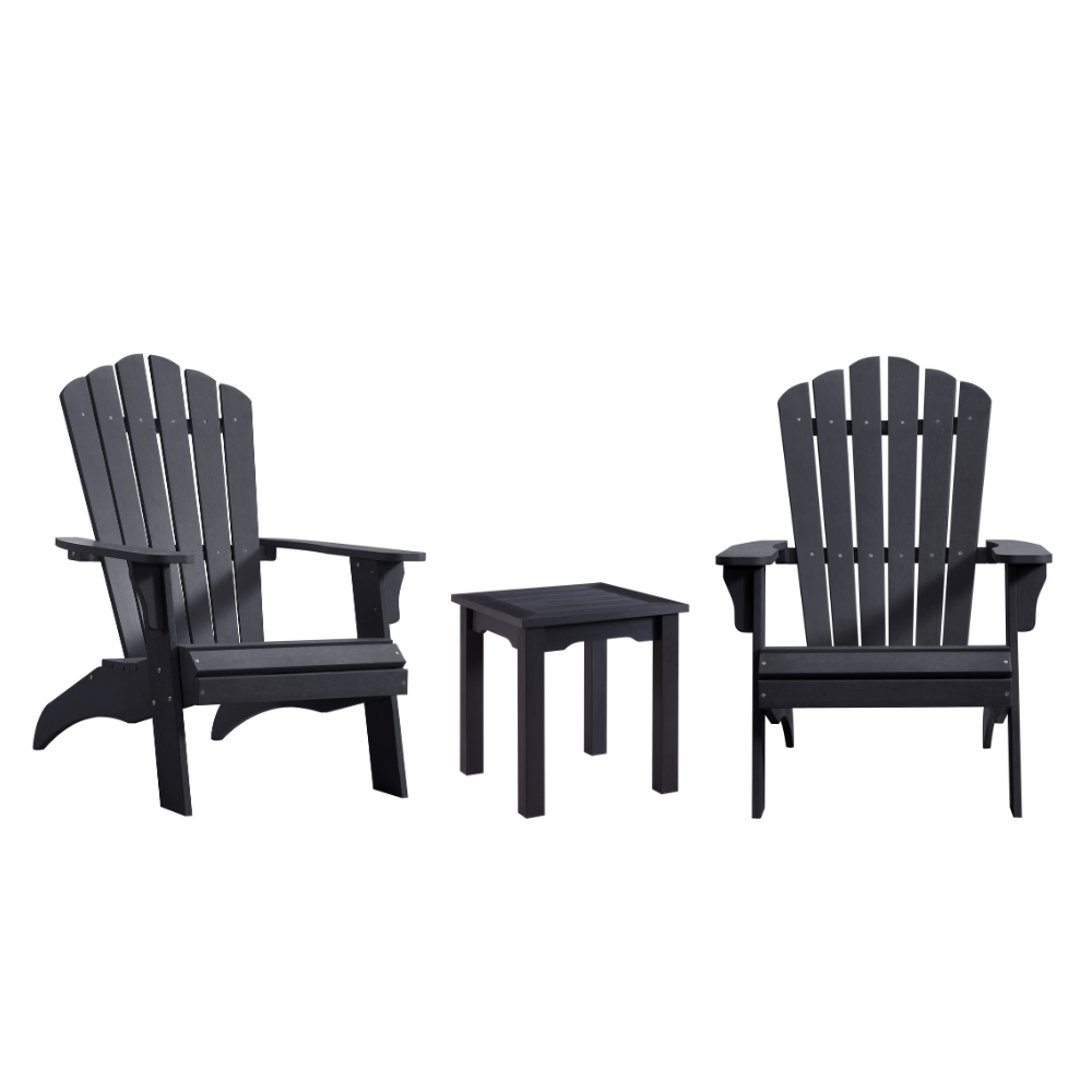 WINAWOOD 3pce Adirondack & Side Table Set