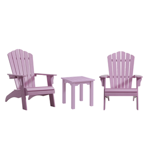WINAWOOD 3pce Adirondack & Side Table Set