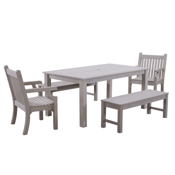 WINAWOOD Sandwick 5pce Dining Set w/ Backless Bench