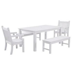 WINAWOOD Sandwick 5pce Dining Set w/ Backless Bench