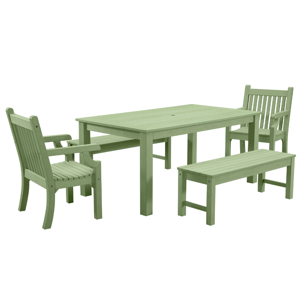 WINAWOOD Sandwick 5pce Dining Set w/ Backless Bench