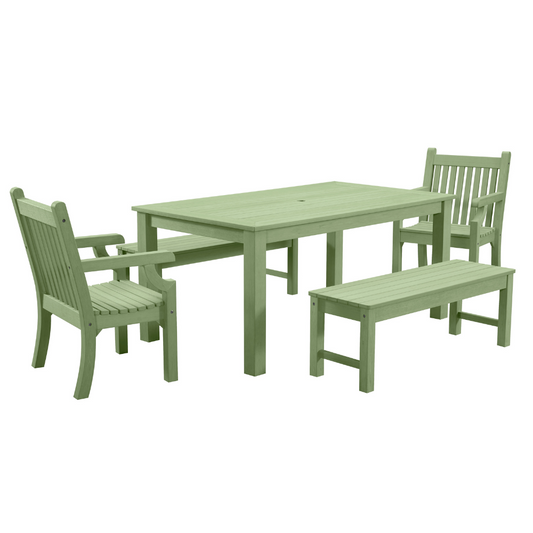WINAWOOD Sandwick 5pce Dining Set w/ Backless Bench