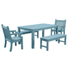 WINAWOOD Sandwick 5pce Dining Set w/ Backless Bench